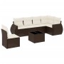 Juego de sofás de jardín 7 piezas con cojines ratán PE marrón de , Conjuntos de jardín - Ref: Foro24-3221442, Precio: 487,25 ...