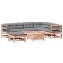 Juego de muebles jardín 8 pzas y cojines madera abeto Douglas de , Conjuntos de jardín - Ref: Foro24-3250562, Precio: 918,15 ...