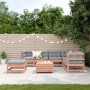 Juego de muebles jardín 8 pzas y cojines madera abeto Douglas de , Conjuntos de jardín - Ref: Foro24-3250562, Precio: 918,15 ...