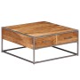 Mesa de centro de madera maciza de acacia 75x75x35 cm en Mesas de centro | Comprar online en Foru.es
