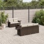 Set sofás de jardín 6 piezas y cojines ratán sintético marrón de , Conjuntos de jardín - Ref: Foro24-3219902, Precio: 417,47 ...