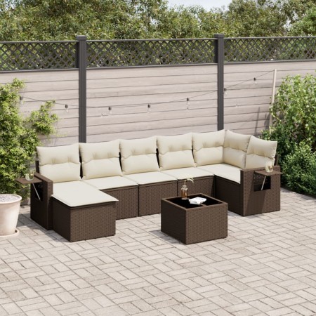 Set sofás de jardín 8 piezas y cojines ratán sintético marrón de , Conjuntos de jardín - Ref: Foro24-3220492, Precio: 515,59 ...