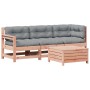 Juego de muebles jardín 4 pzas y cojines madera abeto Douglas de , Conjuntos de jardín - Ref: Foro24-3250782, Precio: 420,00 ...