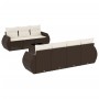 Set sofás de jardín 8 piezas y cojines ratán sintético marrón de , Conjuntos de jardín - Ref: Foro24-3221132, Precio: 547,85 ...