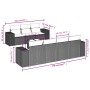 Set sofás de jardín 8 piezas y cojines ratán sintético marrón de , Sofás modulares de exterior - Ref: Foro24-3222332, Precio:...