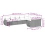 Set de sofás de jardín 9 pzas y cojines ratán sintético marrón de , Sofás modulares de exterior - Ref: Foro24-3221842, Precio...