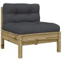 Juego de sofás jardín 6 pzas con cojines madera pino impregnada de , Conjuntos de jardín - Ref: Foro24-3299573, Precio: 524,5...