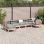 Set de sofás jardín 7 pzas con cojines madera abeto Douglas de , Conjuntos de jardín - Ref: Foro24-3299550, Precio: 660,30 €,...
