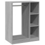 Armario de madera de ingeniería gris Sonoma 77x48x102 cm de , Organizadores de vestidores y perchas de barra - Ref: Foro24-84...