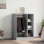 Armario de madera de ingeniería gris Sonoma 77x48x102 cm de , Organizadores de vestidores y perchas de barra - Ref: Foro24-84...