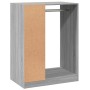 Armario de madera de ingeniería gris Sonoma 77x48x102 cm de , Organizadores de vestidores y perchas de barra - Ref: Foro24-84...