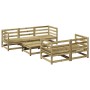 Juego de sofás de jardín 6 piezas madera de pino impregnada de , Conjuntos de jardín - Ref: Foro24-3299289, Precio: 364,54 €,...