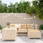 Juego de sofás de jardín 5 piezas madera maciza de pino de , Conjuntos de jardín - Ref: Foro24-3250484, Precio: 352,10 €, Des...