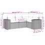 Set de sofás de jardín 4 pzas y cojines ratán sintético marrón de , Sofás modulares de exterior - Ref: Foro24-3222512, Precio...