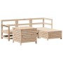 Juego de sofás de jardín 5 piezas madera maciza de pino de , Conjuntos de jardín - Ref: Foro24-3250492, Precio: 326,28 €, Des...