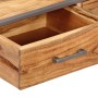 Mesa de centro de madera maciza de acacia 75x75x35 cm en Mesas de centro | Comprar online en Foru.es