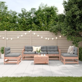 Juego de muebles jardín 6 pzas y cojines madera abeto Douglas de , Conjuntos de jardín - Ref: Foro24-3250742, Precio: 558,04 ...