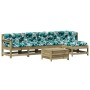 Juego de muebles jardín 6 pzas y cojines madera pino impregnada de , Conjuntos de jardín - Ref: Foro24-3250983, Precio: 534,0...