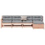 Juego de muebles jardín 5 pzas y cojines madera abeto Douglas de , Conjuntos de jardín - Ref: Foro24-3250850, Precio: 530,91 ...