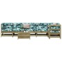 Juego de muebles jardín 7 pzas y cojines madera pino impregnada de , Conjuntos de jardín - Ref: Foro24-3250871, Precio: 801,1...