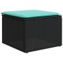 Set de sofás de jardín 8 pzas con cojines ratán sintético negro de , Conjuntos de jardín - Ref: Foro24-3227037, Precio: 591,9...