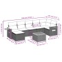 Set de sofás de jardín 8 pzas con cojines ratán sintético negro de , Conjuntos de jardín - Ref: Foro24-3227037, Precio: 591,9...
