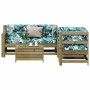 Juego de muebles jardín 5 pzas y cojines madera pino impregnada de , Conjuntos de jardín - Ref: Foro24-3250819, Precio: 593,8...