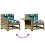 Juego de muebles jardín 5 pzas y cojines madera pino impregnada de , Conjuntos de jardín - Ref: Foro24-3250819, Precio: 593,8...