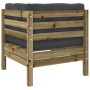 Juego de sofás jardín 6 pzas con cojines madera pino impregnada de , Conjuntos de jardín - Ref: Foro24-3299462, Precio: 612,4...