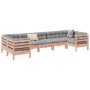Set de sofás jardín 7 pzas con cojines madera abeto Douglas de , Conjuntos de jardín - Ref: Foro24-3299623, Precio: 657,03 €,...