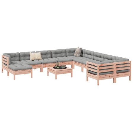 Set de sofás jardín 12 pzas con cojines madera de abeto Douglas de , Conjuntos de jardín - Ref: Foro24-3299656, Precio: 1,00 ...