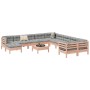 Set de sofás jardín 12 pzas con cojines madera de abeto Douglas de , Conjuntos de jardín - Ref: Foro24-3299656, Precio: 1,00 ...