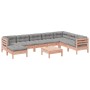 Set de sofás jardín 9 pzas con cojines madera de abeto Douglas de , Conjuntos de jardín - Ref: Foro24-3299590, Precio: 826,02...