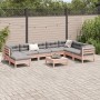 Set de sofás jardín 9 pzas con cojines madera de abeto Douglas de , Conjuntos de jardín - Ref: Foro24-3299590, Precio: 826,02...