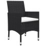 Juego de comedor de jardín 3 piezas con cojines negro de , Conjuntos de jardín - Ref: Foro24-3095890, Precio: 242,34 €, Descu...
