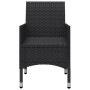 Juego de comedor de jardín 3 piezas con cojines negro de , Conjuntos de jardín - Ref: Foro24-3095890, Precio: 242,34 €, Descu...