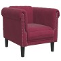 Sillón de terciopelo rojo tinto de , Sofás - Ref: Foro24-372569, Precio: 200,05 €, Descuento: %