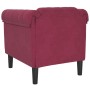Sillón de terciopelo rojo tinto de , Sofás - Ref: Foro24-372569, Precio: 200,05 €, Descuento: %