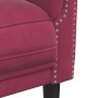 Sillón de terciopelo rojo tinto de , Sofás - Ref: Foro24-372569, Precio: 200,05 €, Descuento: %