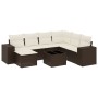 Set sofás de jardín 8 piezas y cojines ratán sintético marrón de , Conjuntos de jardín - Ref: Foro24-3255250, Precio: 508,61 ...