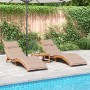 Tumbonas con cojines 2 uds madera maciza de acacia gris taupe de , Tumbonas - Ref: Foro24-3214836, Precio: 391,91 €, Descuent...