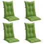 Cojines silla respaldo alto 4 uds tela verde melange 120x50x7cm de , Cojines para sillas y sofás - Ref: Foro24-4002362, Preci...