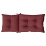 Cojines para silla respaldo alto 4 uds tela rojo tinto melange de , Cojines para sillas y sofás - Ref: Foro24-4002374, Precio...