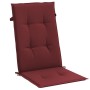 Cojines para silla respaldo alto 2 uds tela rojo tinto melange de , Cojines para sillas y sofás - Ref: Foro24-4002439, Precio...