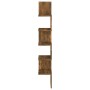 Estantería esquina pared madera roble ahumado 20x20x127,5 cm de , Estantes y estanterías - Ref: Foro24-815210, Precio: 31,12 ...