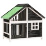 Caseta para perros madera maciza de pino gris 96x60,5x87 cm de , Casetas y cercados para perros - Ref: Foro24-172268, Precio:...