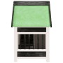 Caseta para perros madera maciza de pino gris 96x60,5x87 cm de , Casetas y cercados para perros - Ref: Foro24-172268, Precio:...