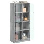 Aparador alto con puertas madera gris Sonoma 68x37x142 cm de , Aparadores - Ref: Foro24-3295862, Precio: 131,20 €, Descuento: %