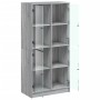 Aparador alto con puertas madera gris Sonoma 68x37x142 cm de , Aparadores - Ref: Foro24-3295862, Precio: 131,20 €, Descuento: %