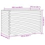 Jardinera madera maciza de abeto Douglas 110x60x72 cm de , Maceteros y jardineras - Ref: Foro24-3282652, Precio: 274,17 €, De...